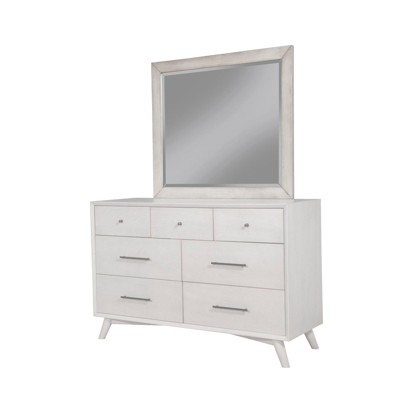 Flynn Mirror, Gray - Alpine Furniture