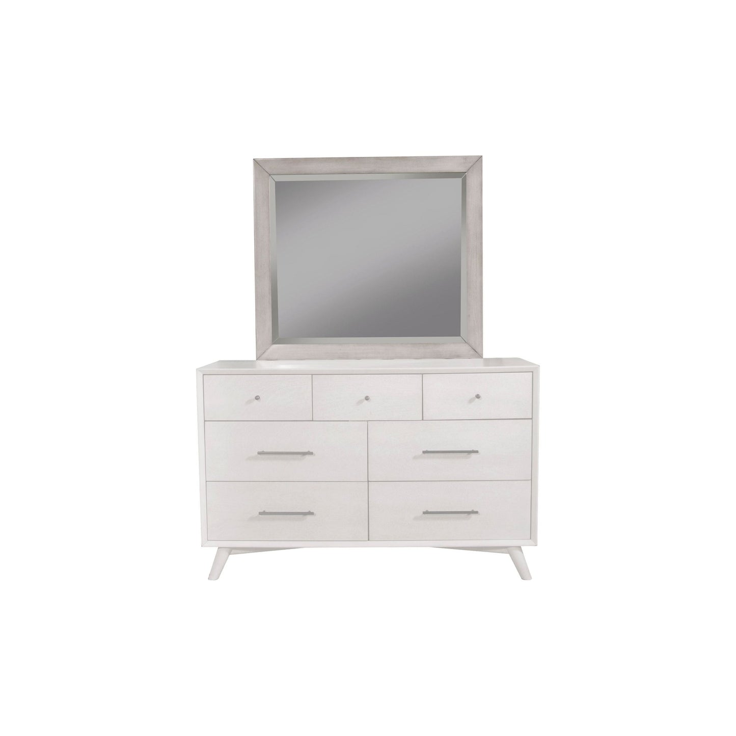 Flynn Mirror, Gray - Alpine Furniture