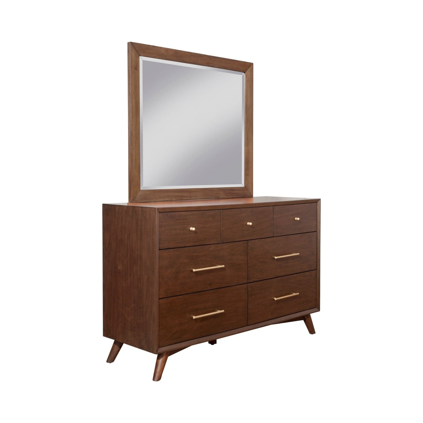 Flynn Mirror, Walnut - Alpine Furniture