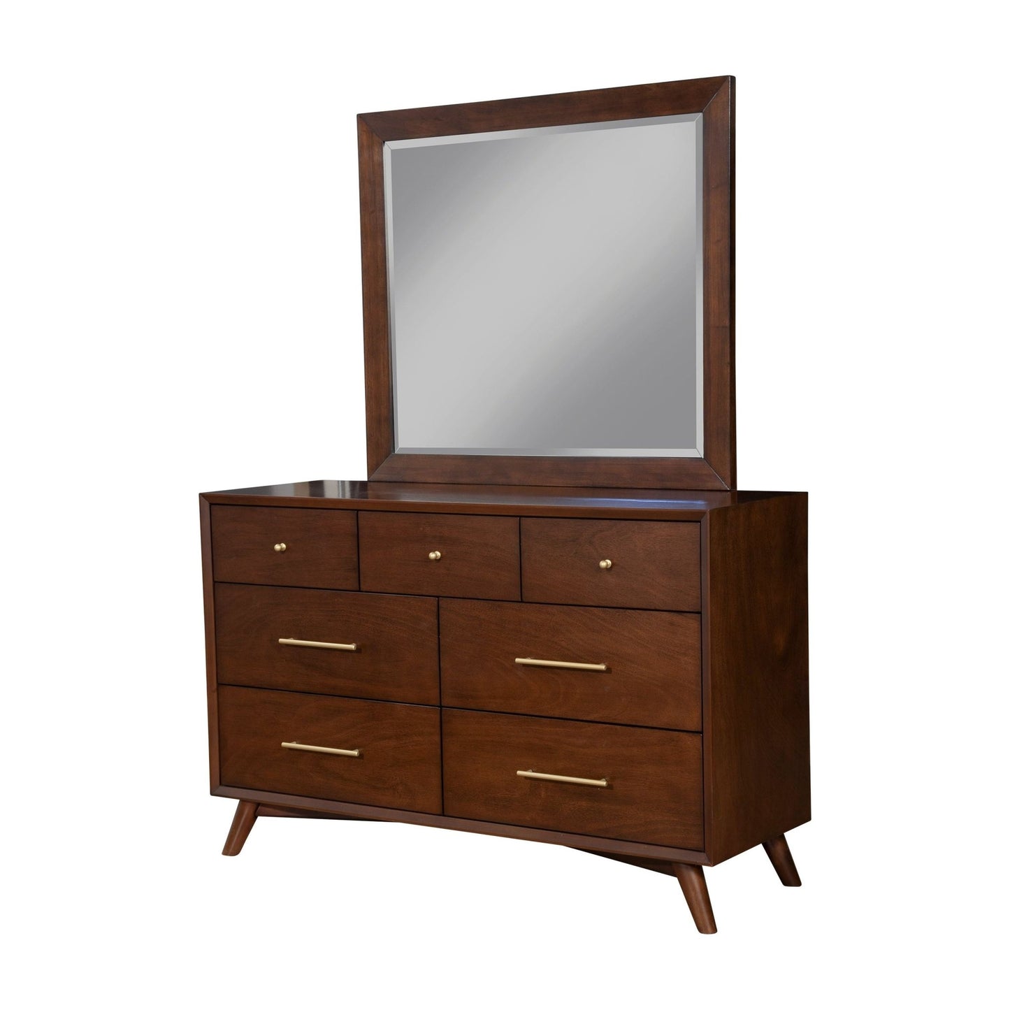 Flynn Mirror, Walnut - Alpine Furniture