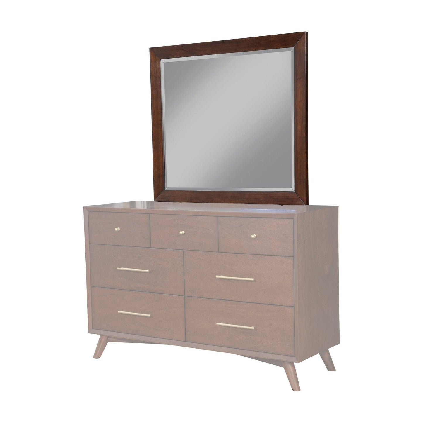 Flynn Mirror, Walnut - Alpine Furniture