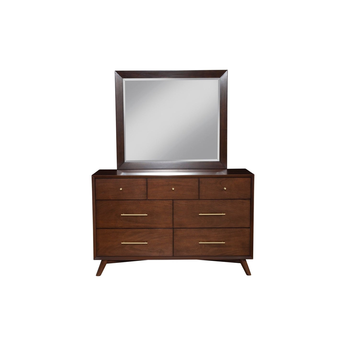 Flynn Mirror, Walnut - Alpine Furniture