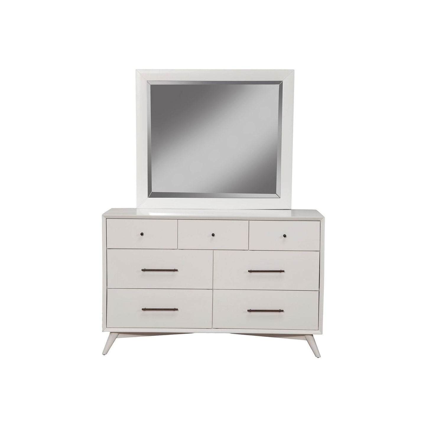 Flynn Mirror, White - Alpine Furniture