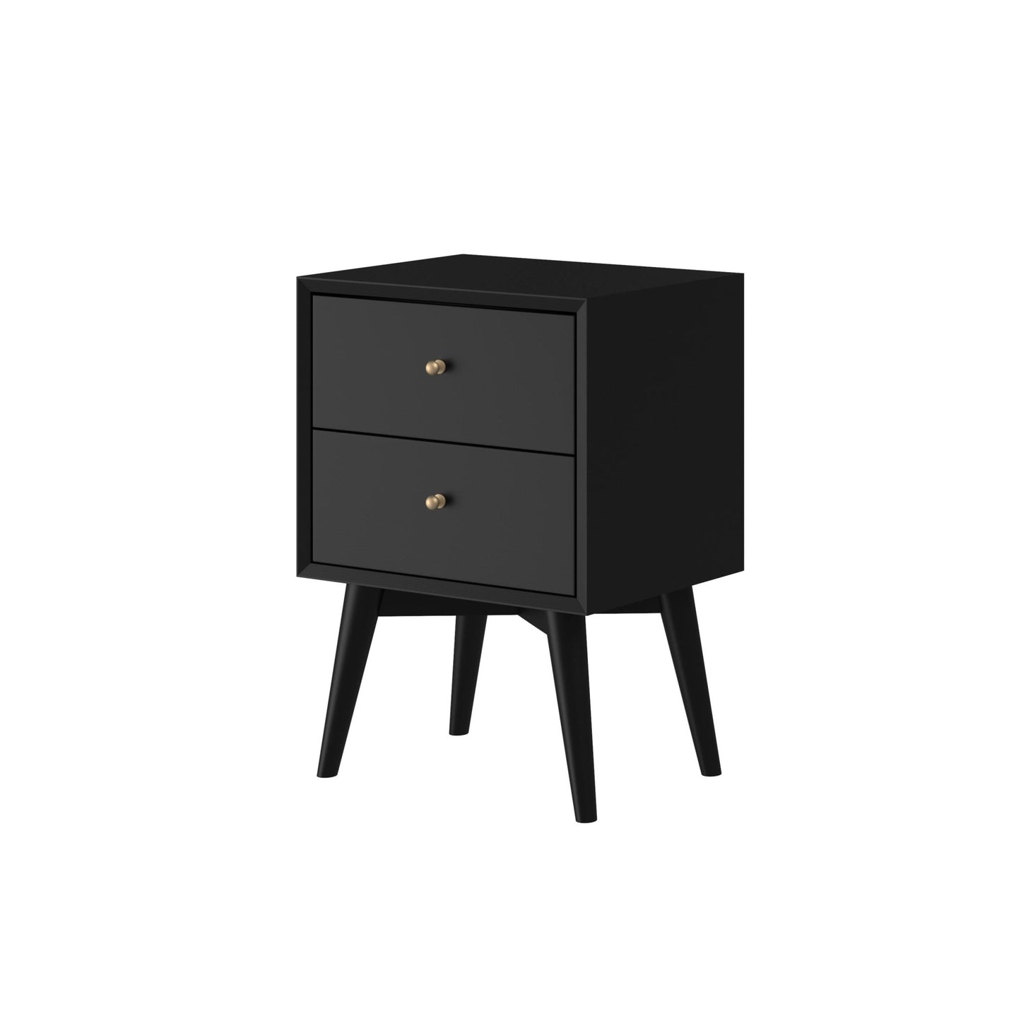 Flynn Nightstand, Black - Alpine Furniture
