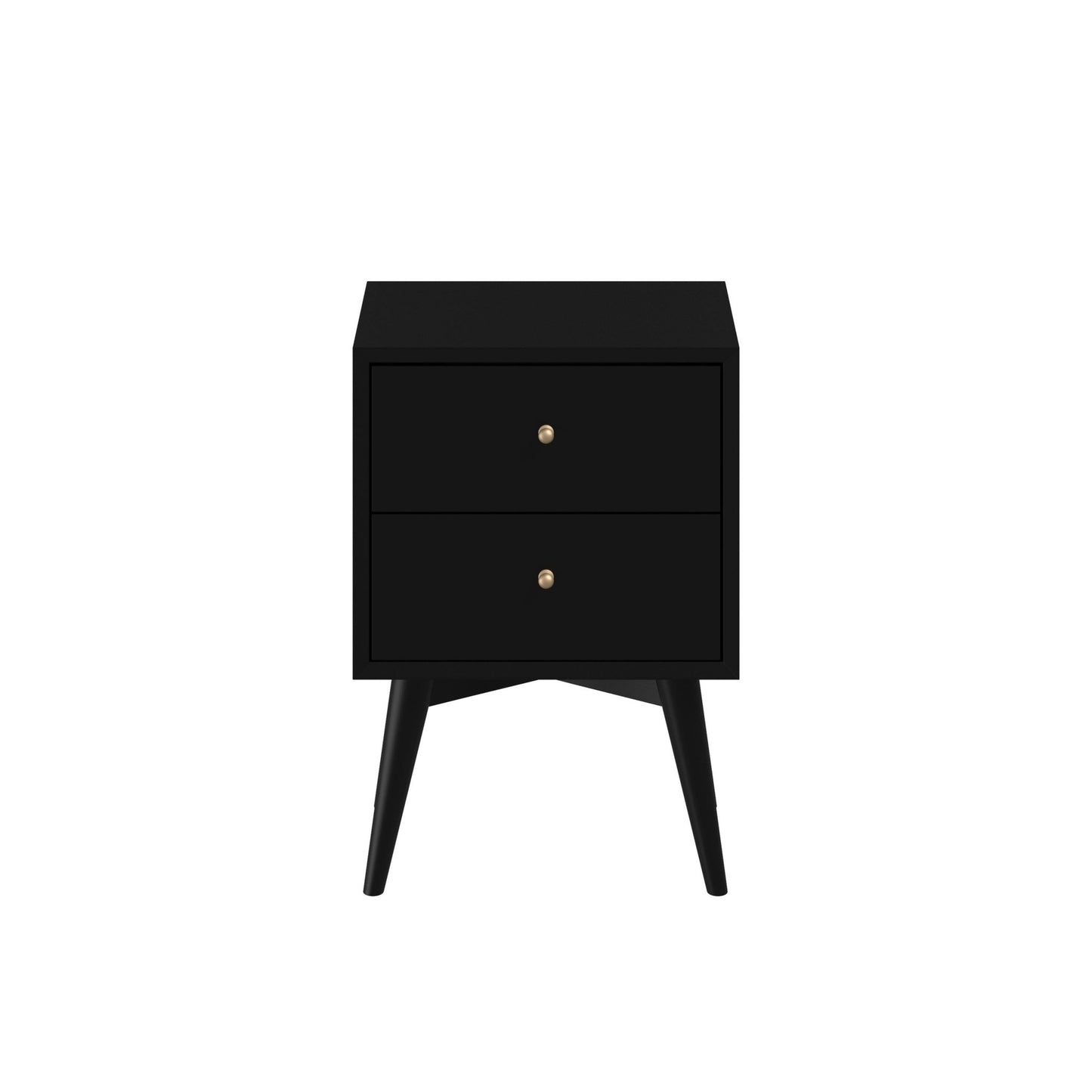Flynn Nightstand, Black - Alpine Furniture