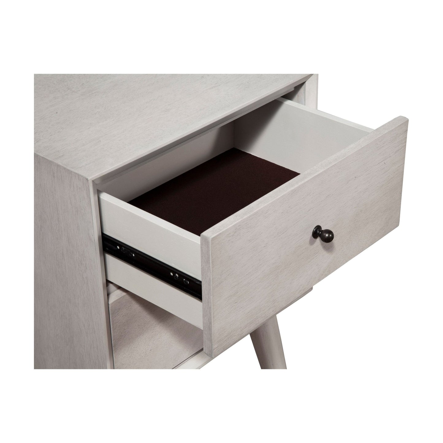 Flynn Nightstand, Gray - Alpine Furniture