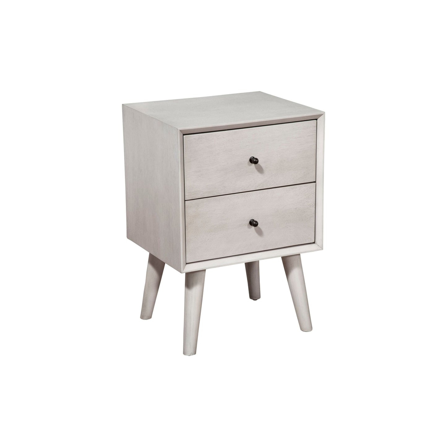 Flynn Nightstand, Gray - Alpine Furniture