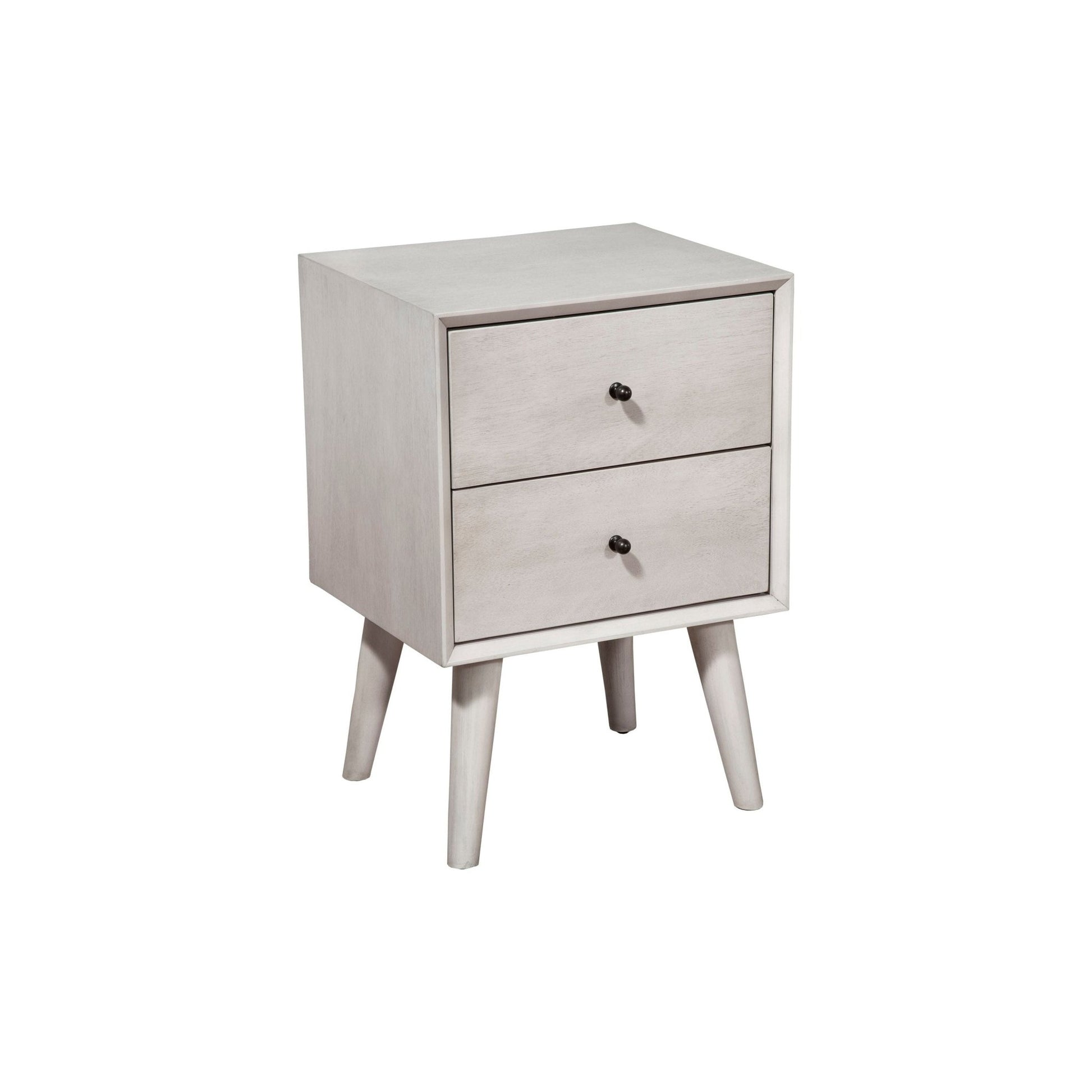 Flynn Nightstand, Gray - Alpine Furniture