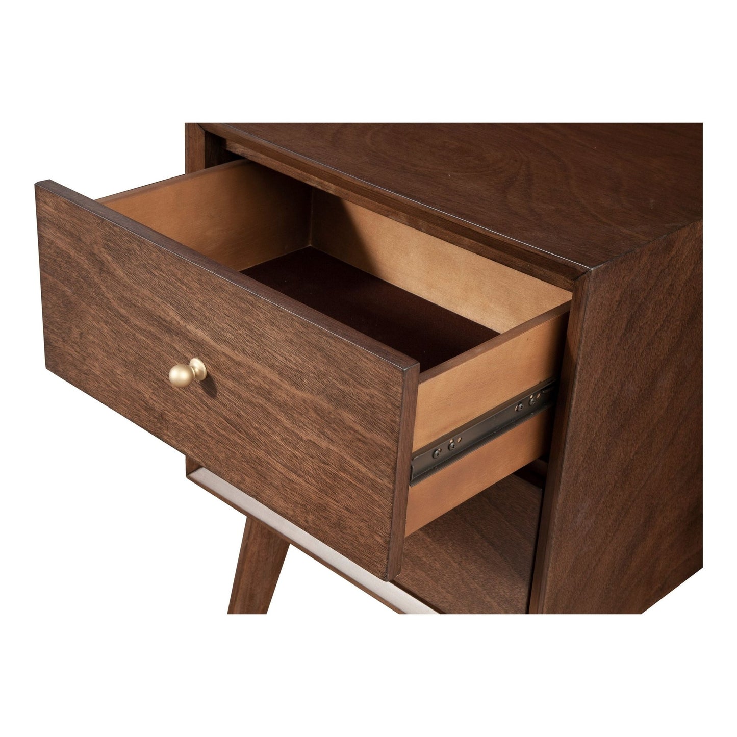 Flynn Nightstand, Walnut - Alpine Furniture