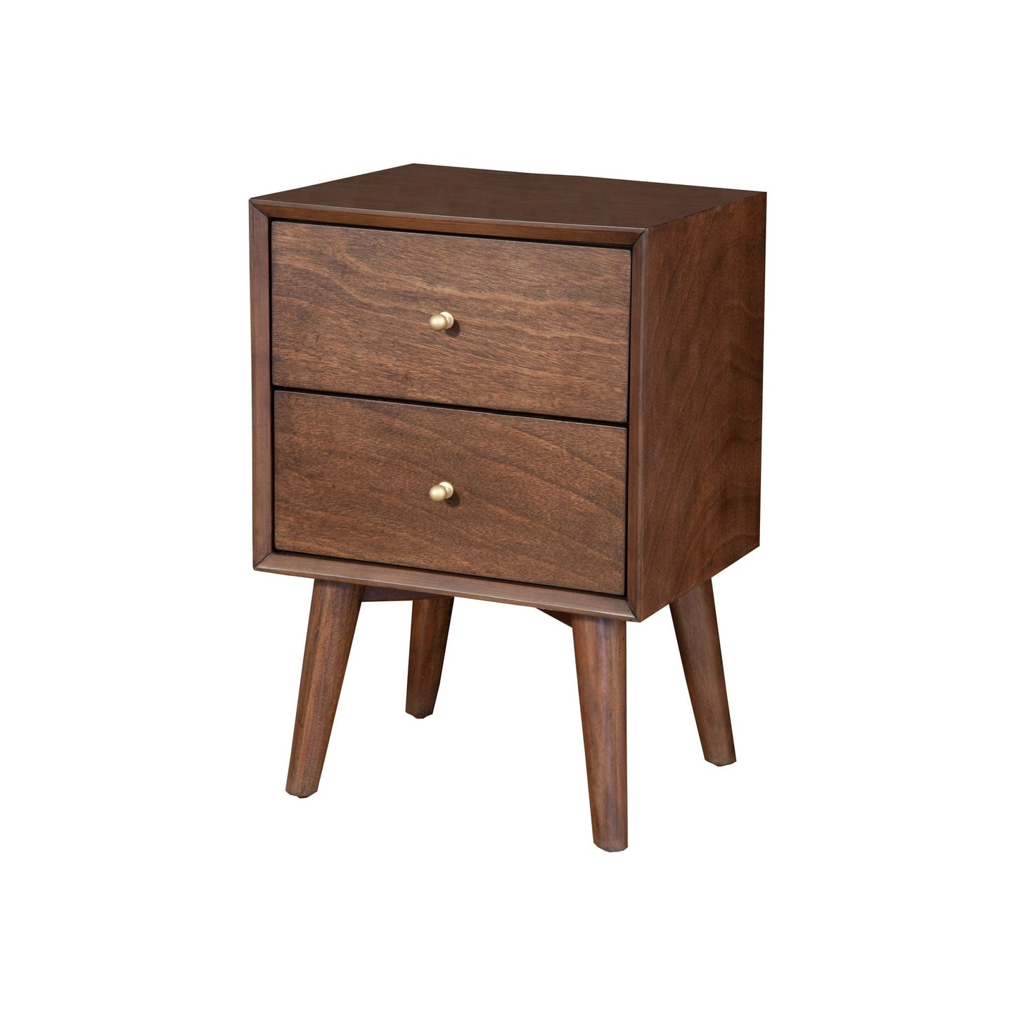 Flynn Nightstand, Walnut - Alpine Furniture