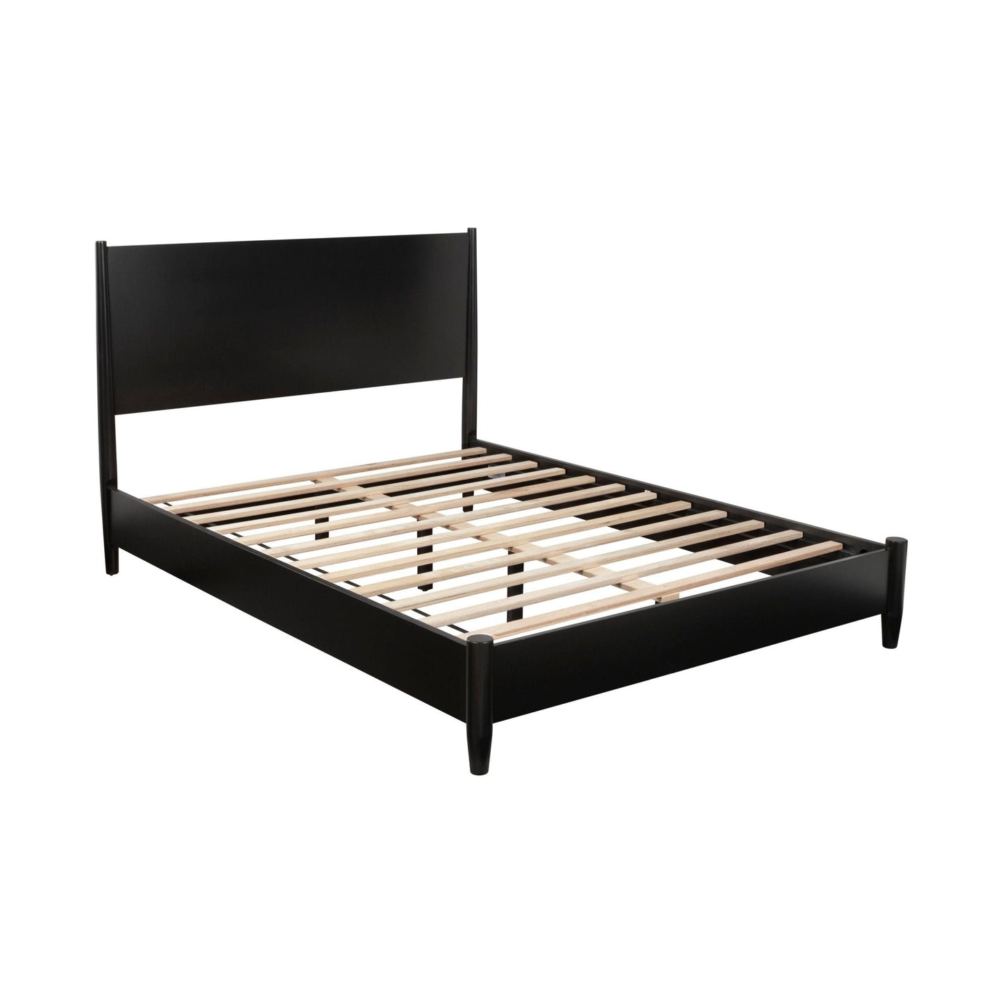 Flynn Platform Bed, Black - Alpine Furniture
