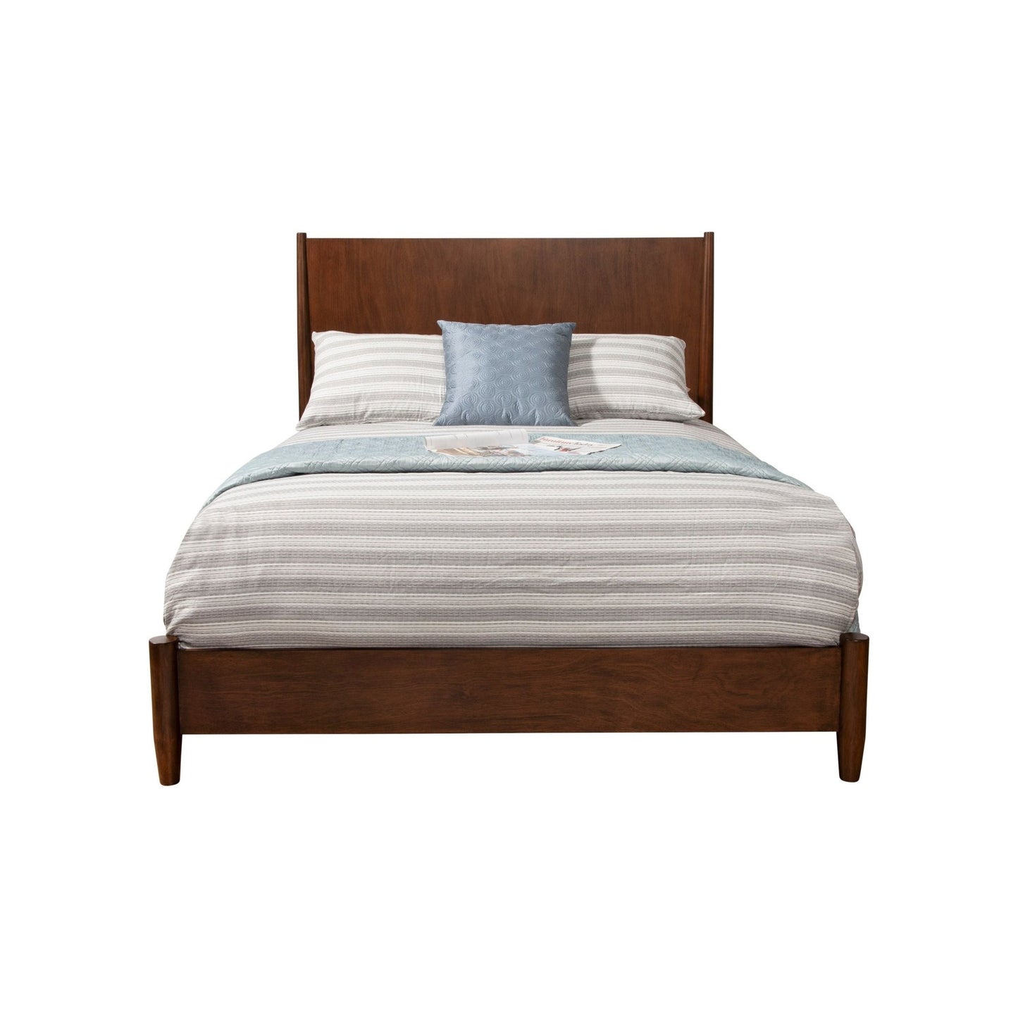 Flynn Platform Bed, Walnut - Alpine Furniture