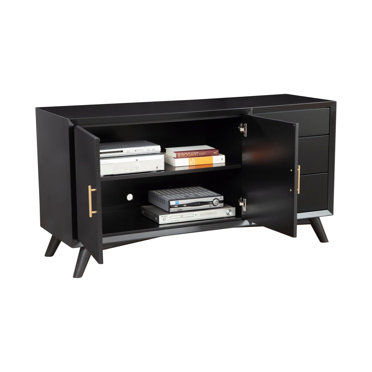 Flynn Sideboard, Black - Alpine Furniture