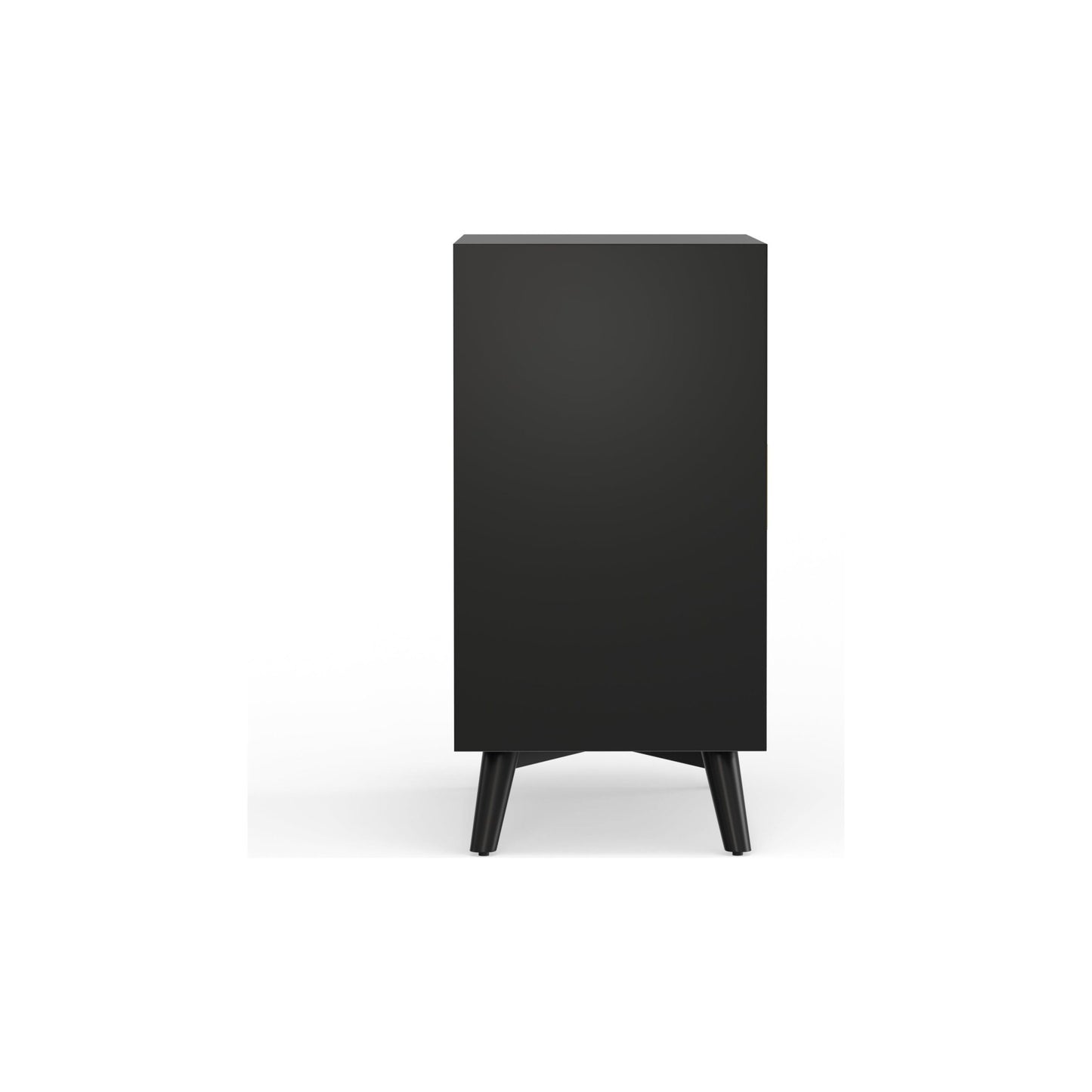 Flynn Small Bar Cabinet, Black - Alpine Furniture