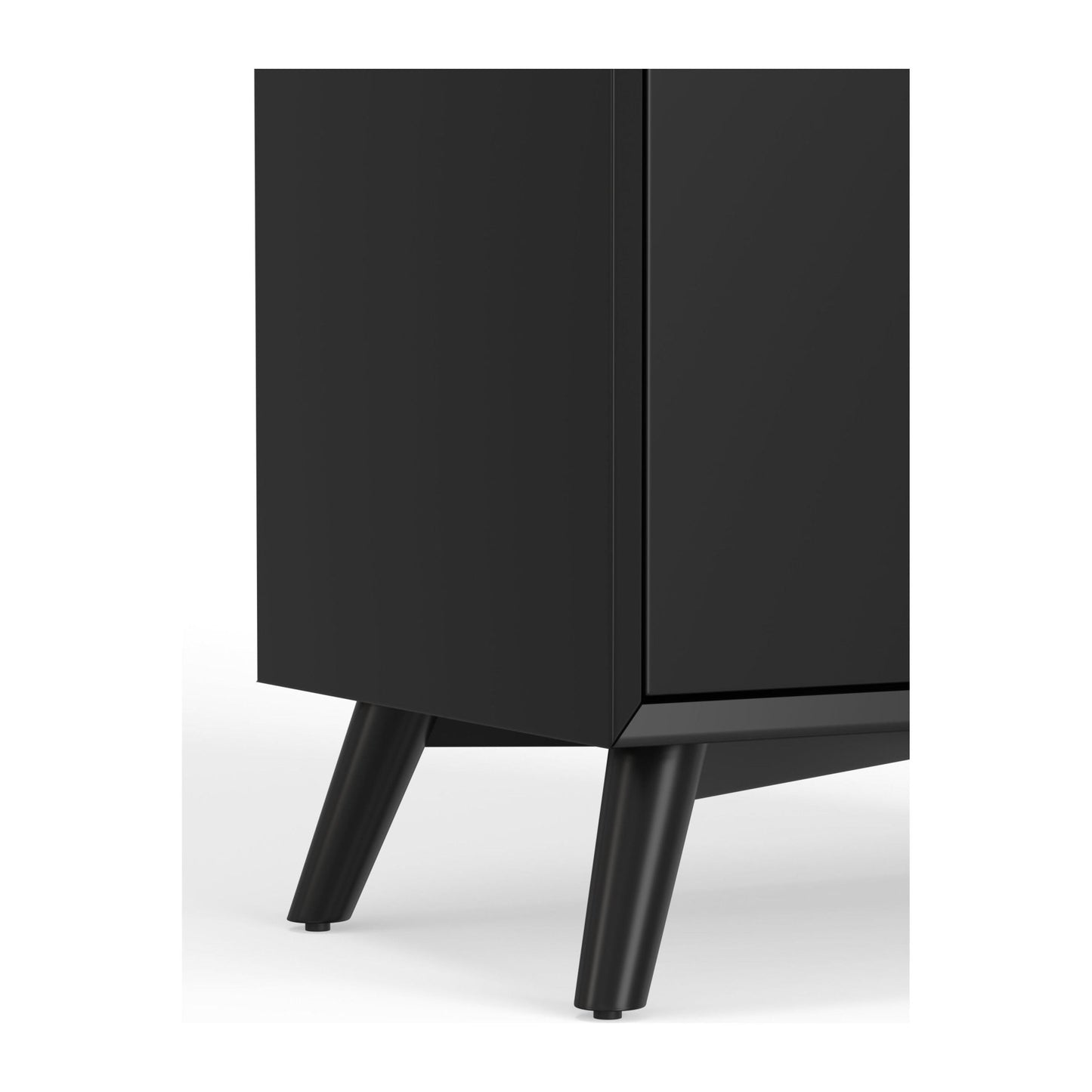 Flynn Small Bar Cabinet, Black - Alpine Furniture