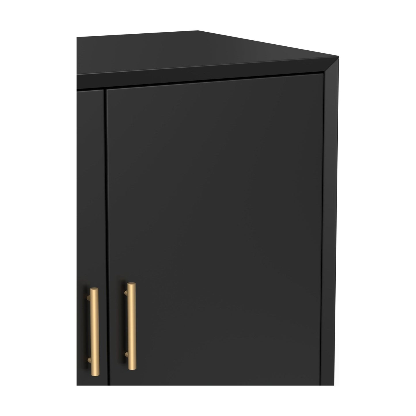 Flynn Small Bar Cabinet, Black - Alpine Furniture