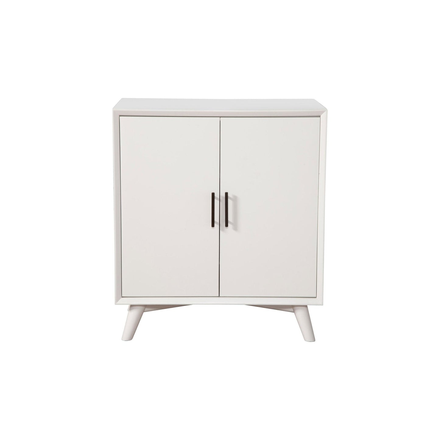 Flynn Small Bar Cabinet, White - Alpine Furniture