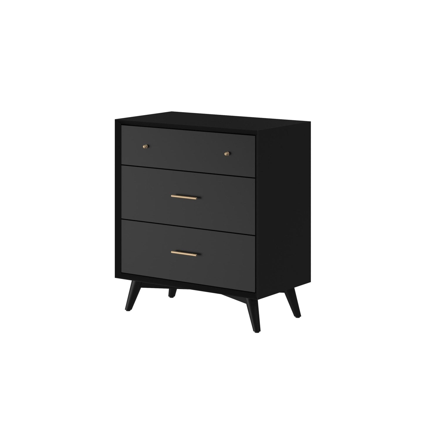 Flynn Small Chest, Black - Alpine Furniture