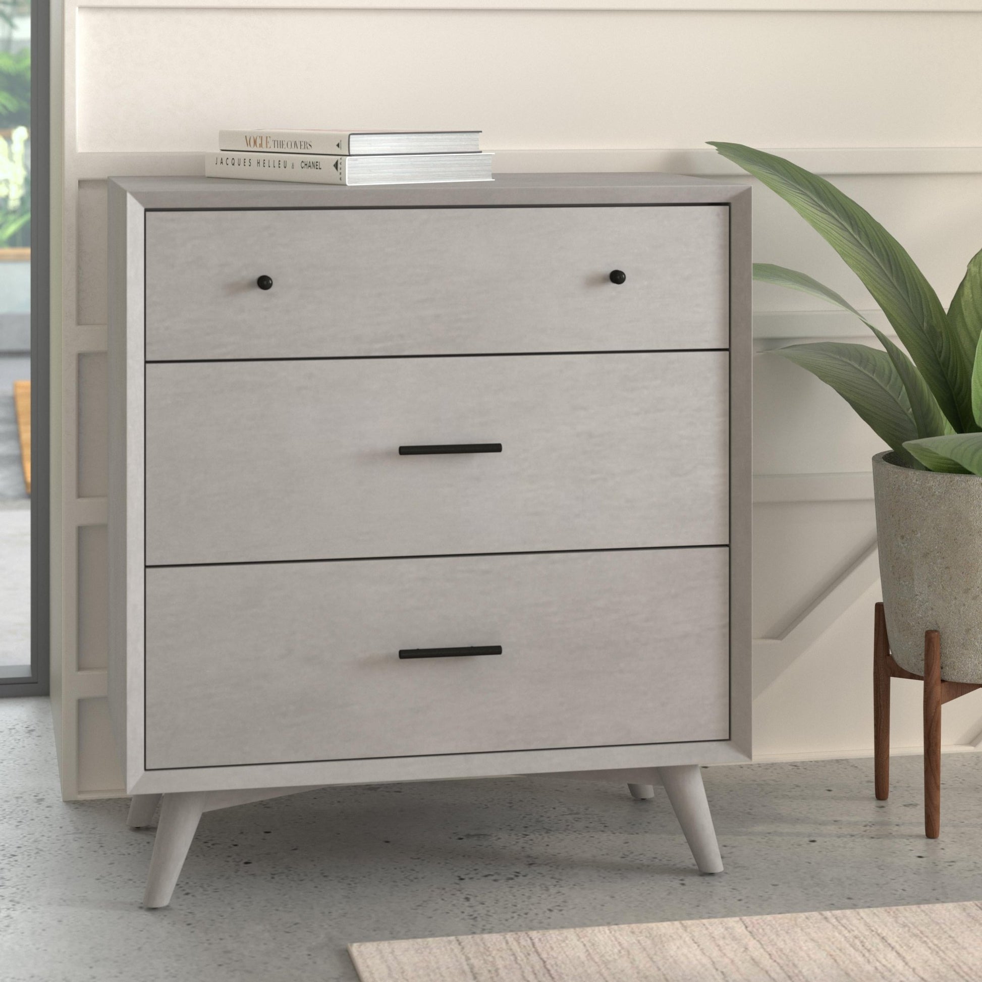 Flynn Small Chest, Gray - Alpine Furniture