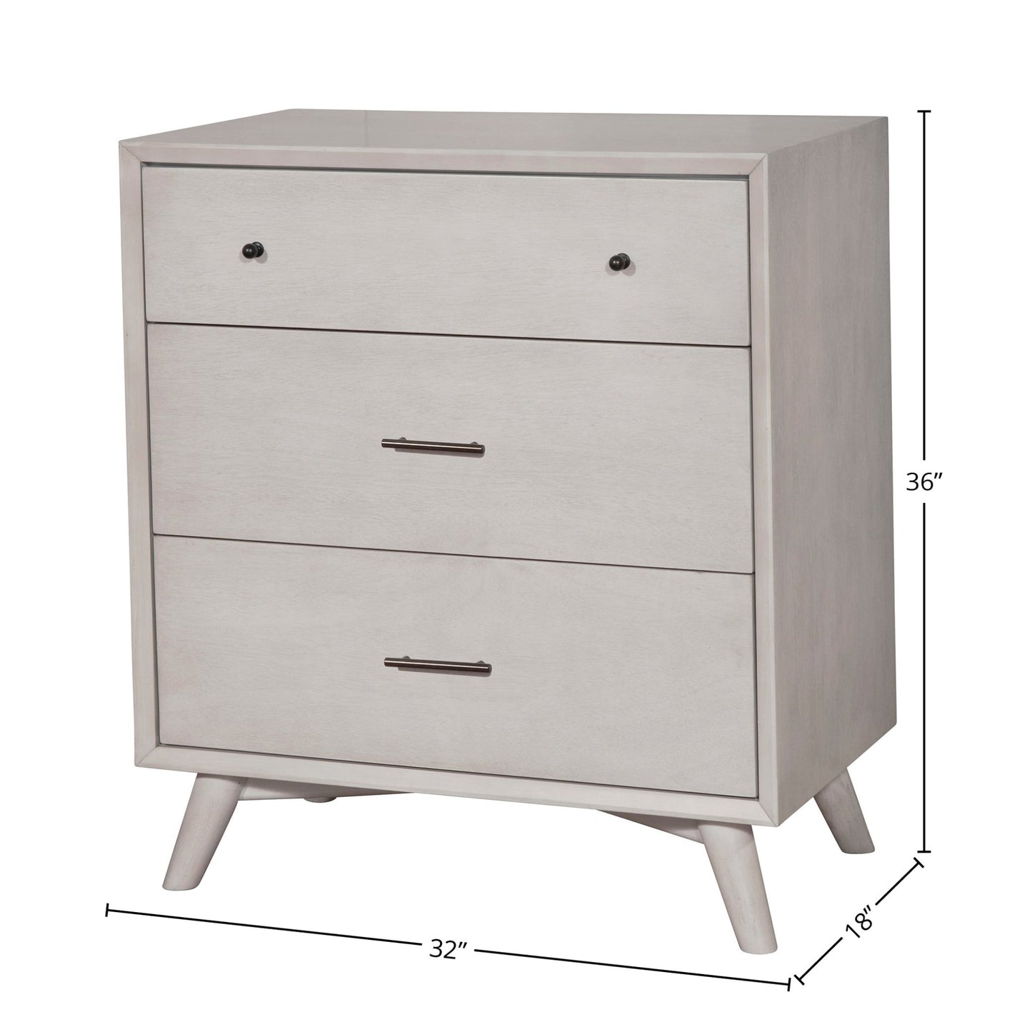 Flynn Small Chest, Gray - Alpine Furniture