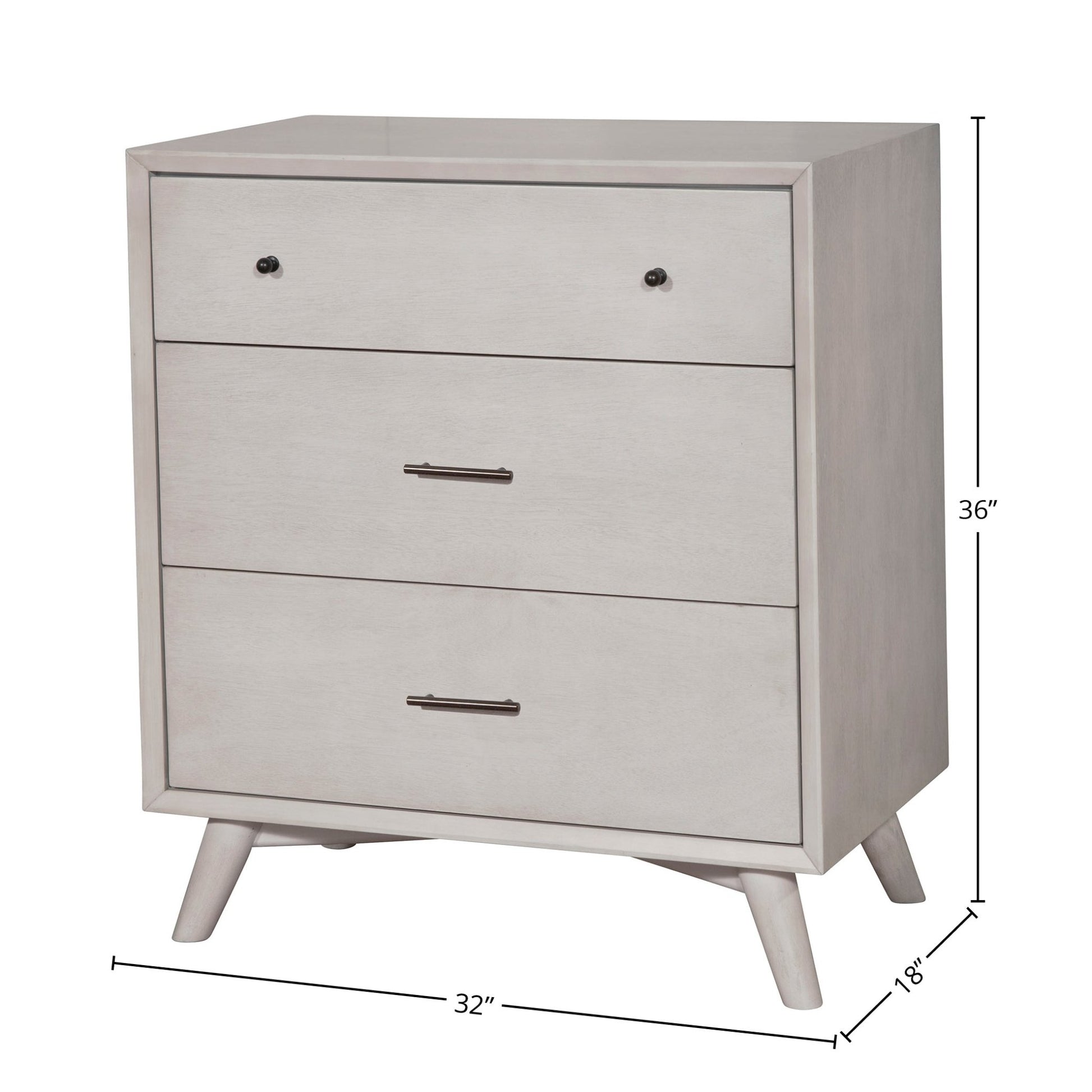 Flynn Small Chest, Gray - Alpine Furniture