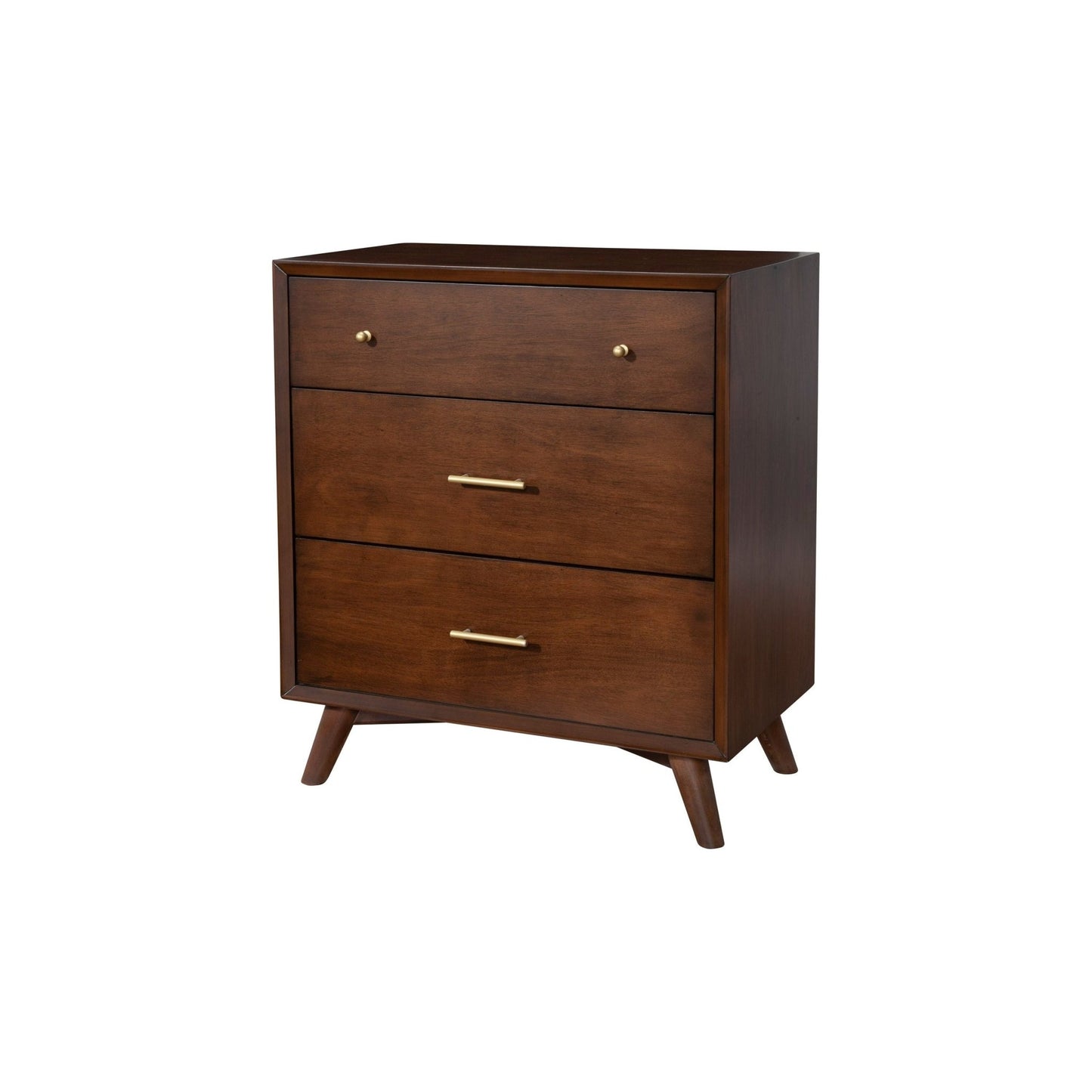 Flynn Small Chest, Walnut - Alpine Furniture