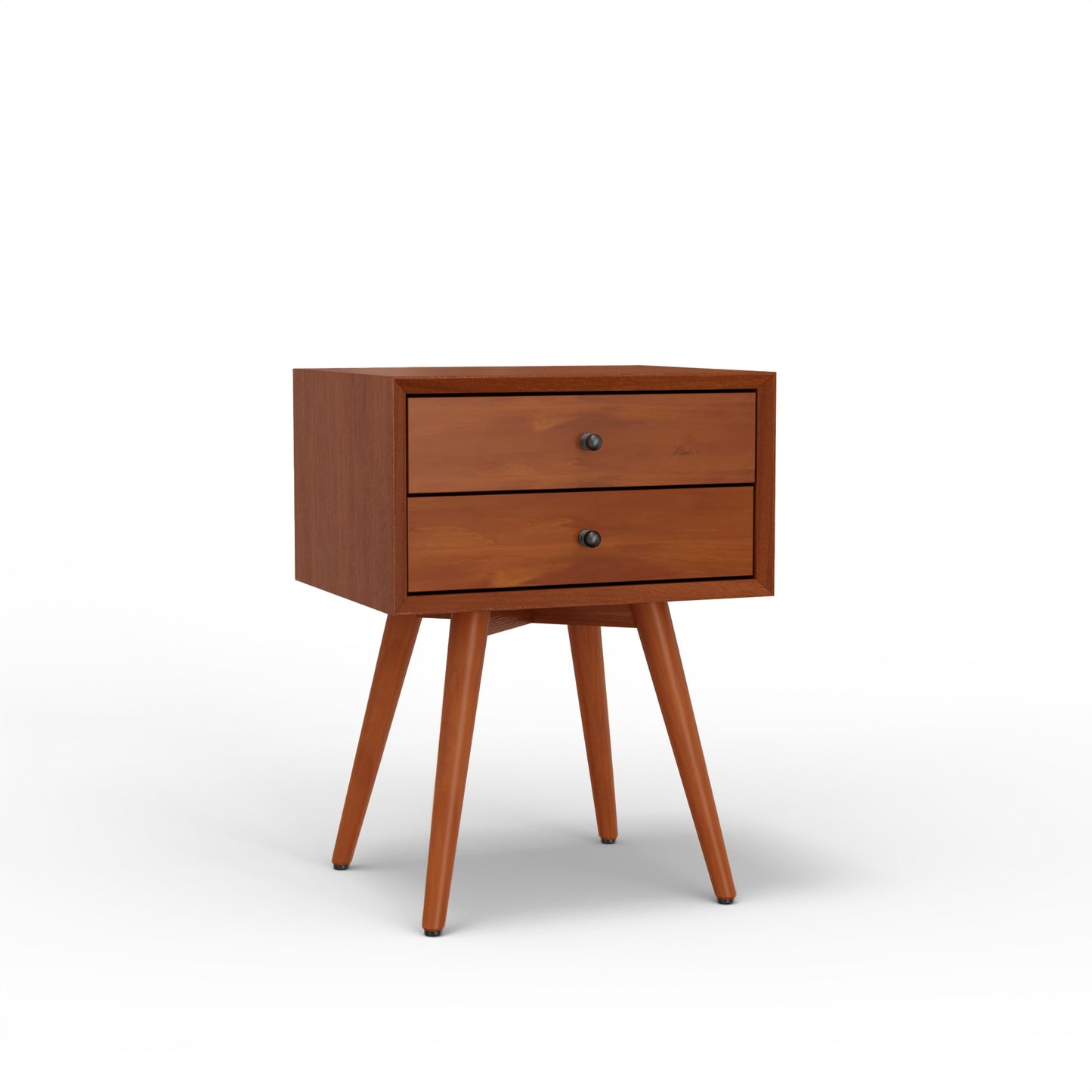 Flynn Small Nightstand, Acorn - Alpine Furniture