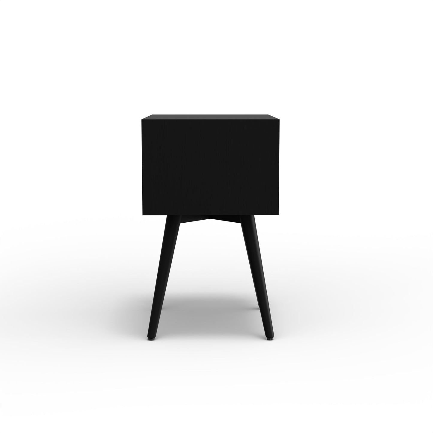 Flynn Small Nightstand, Black - Alpine Furniture