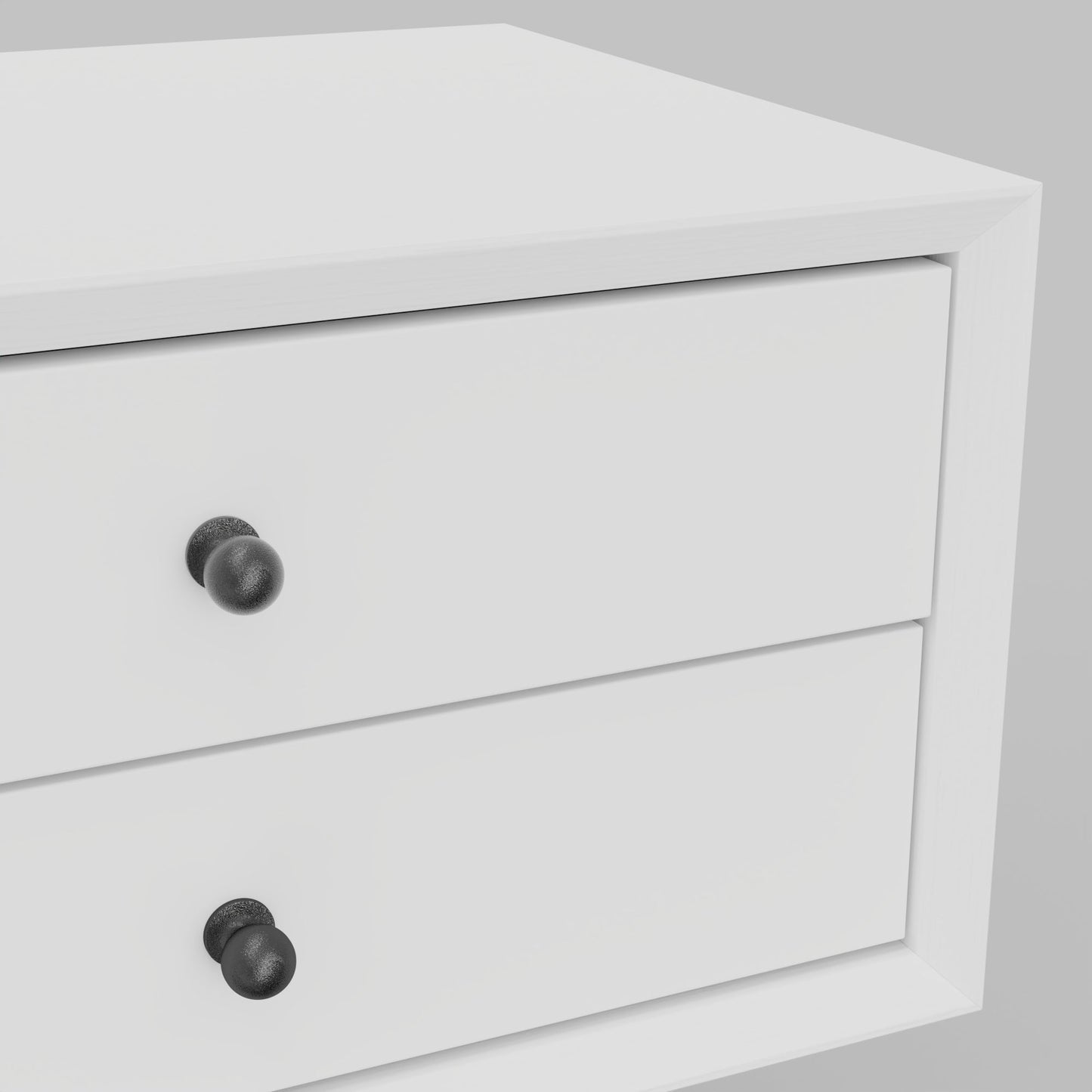Flynn Small Nightstand, White - Alpine Furniture