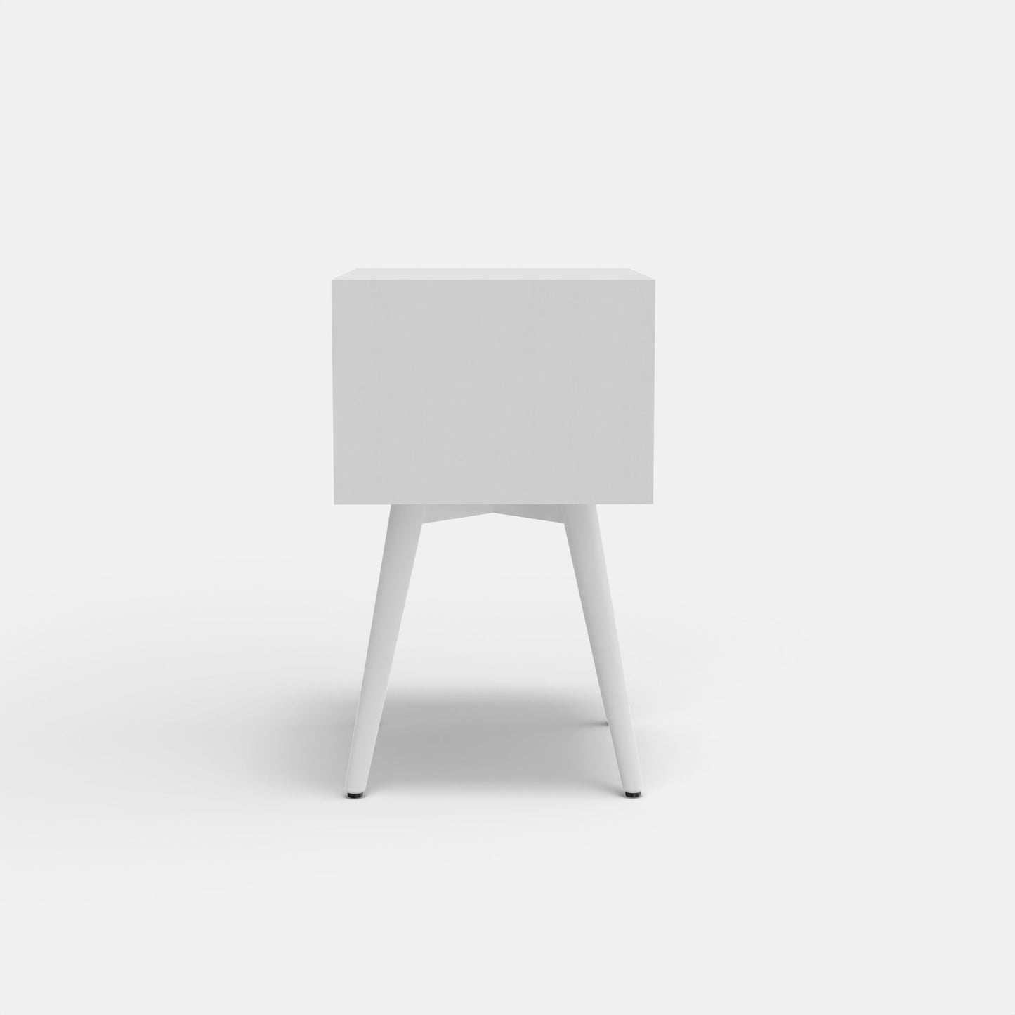 Flynn Small Nightstand, White - Alpine Furniture