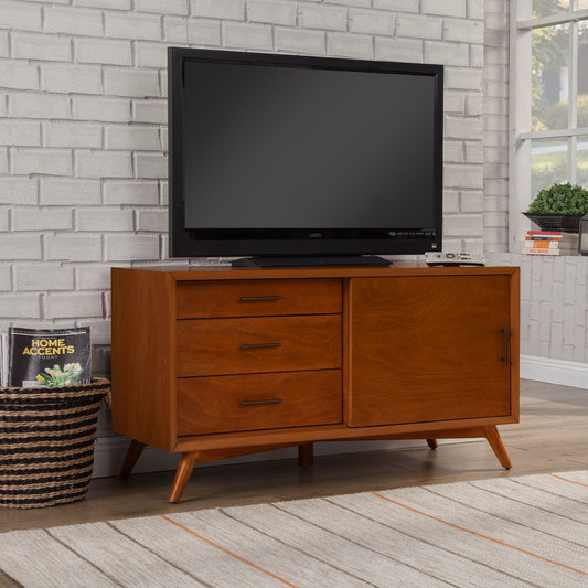 Flynn Small TV Console, Acorn - Alpine Furniture