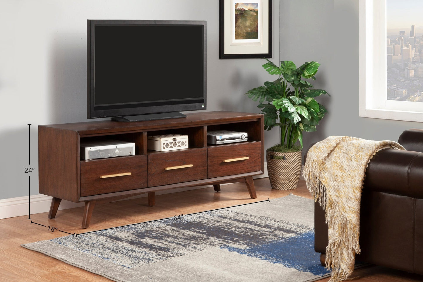 Gramercy TV Console - Alpine Furniture