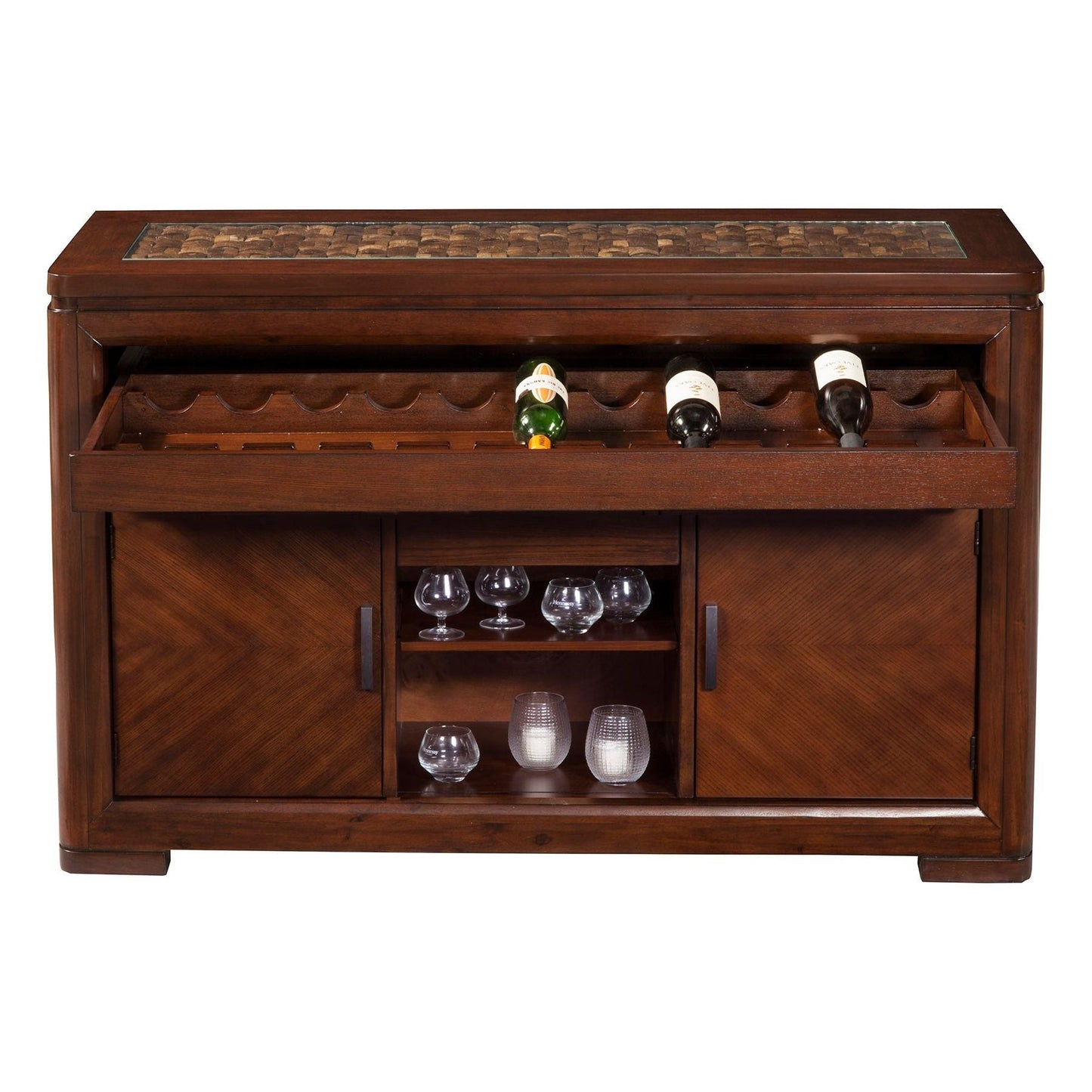 Granada Server, Brown Merlot - Alpine Furniture