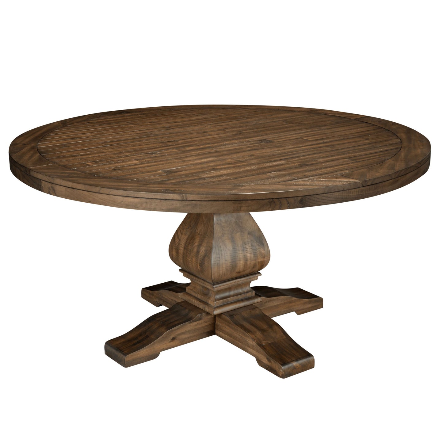 Kensington Round Dining Table, Walnut - Alpine Furniture