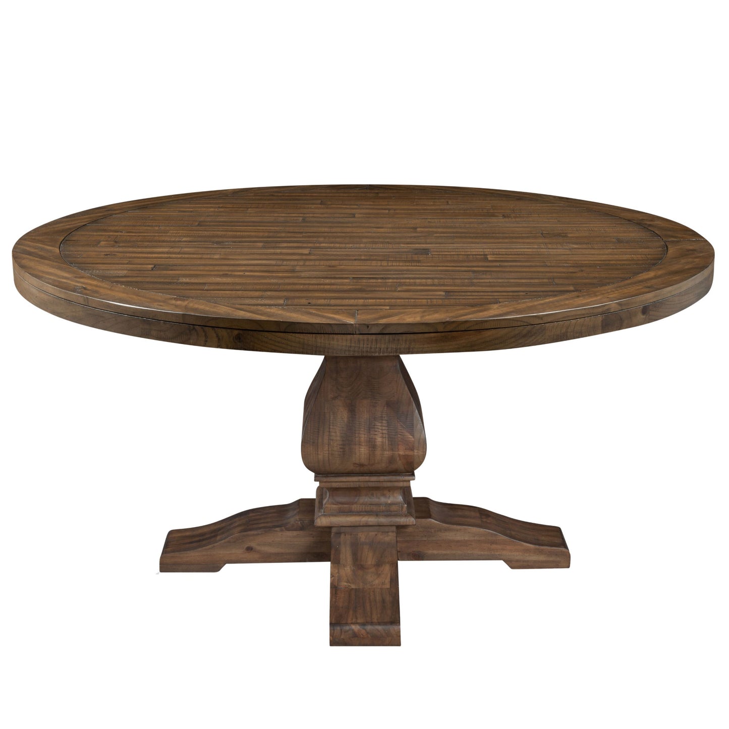 Kensington Round Dining Table, Walnut - Alpine Furniture
