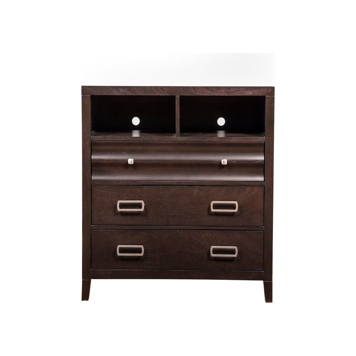 Legacy Media Chest, Black Cherry - Alpine Furniture