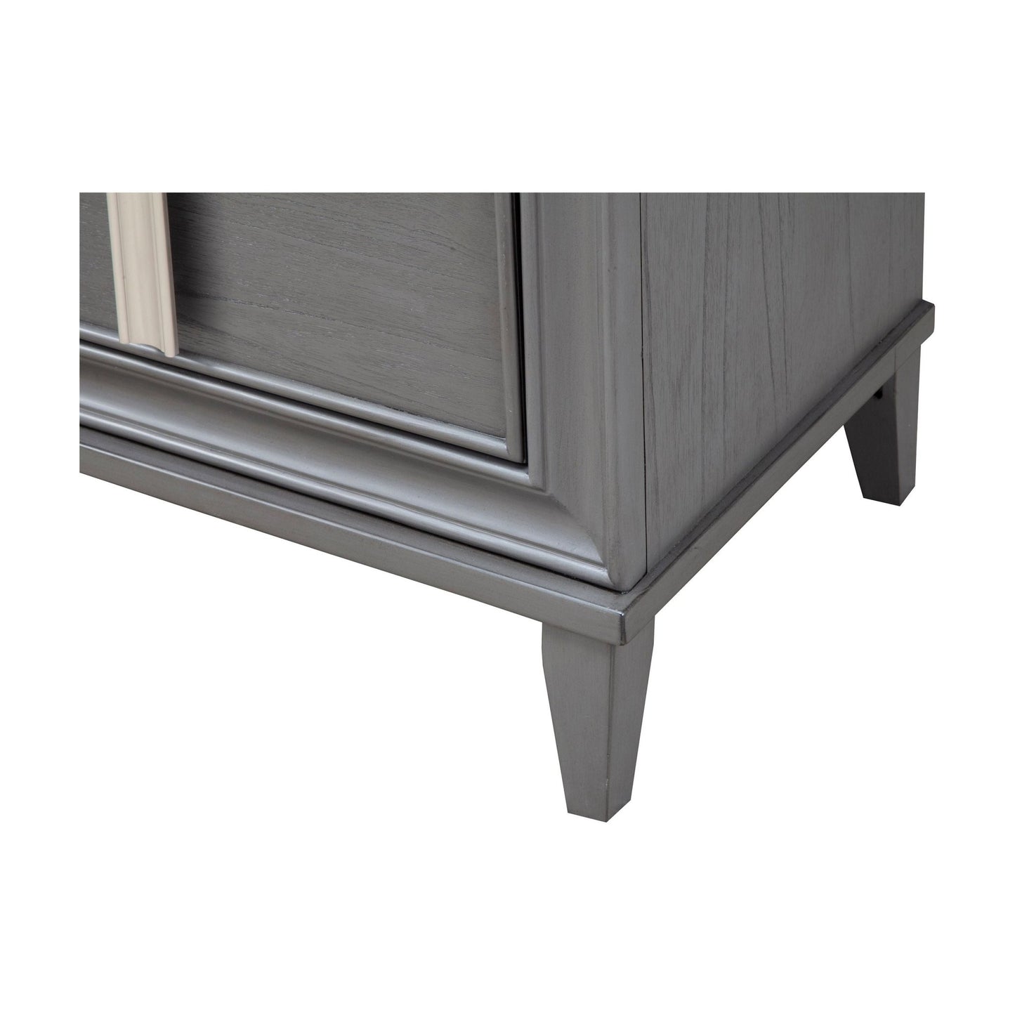 Lorraine Nightstand, Dark Grey - Alpine Furniture