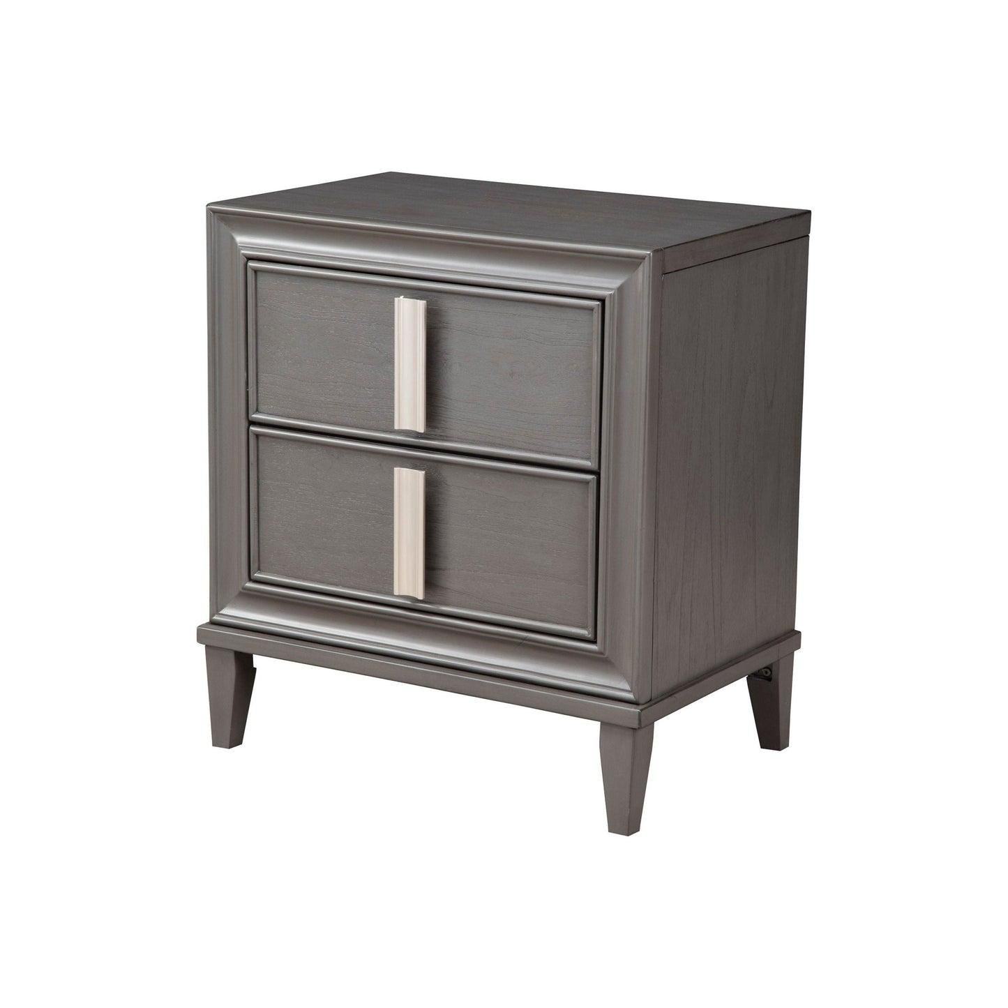 Lorraine Nightstand, Dark Grey - Alpine Furniture