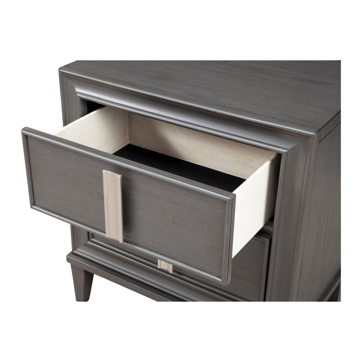Lorraine Nightstand, Dark Grey - Alpine Furniture