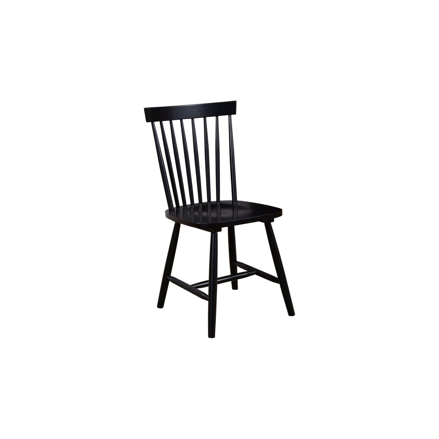 Lyra Set of 2 Windsor Chairs, Black - Alpine Furniture