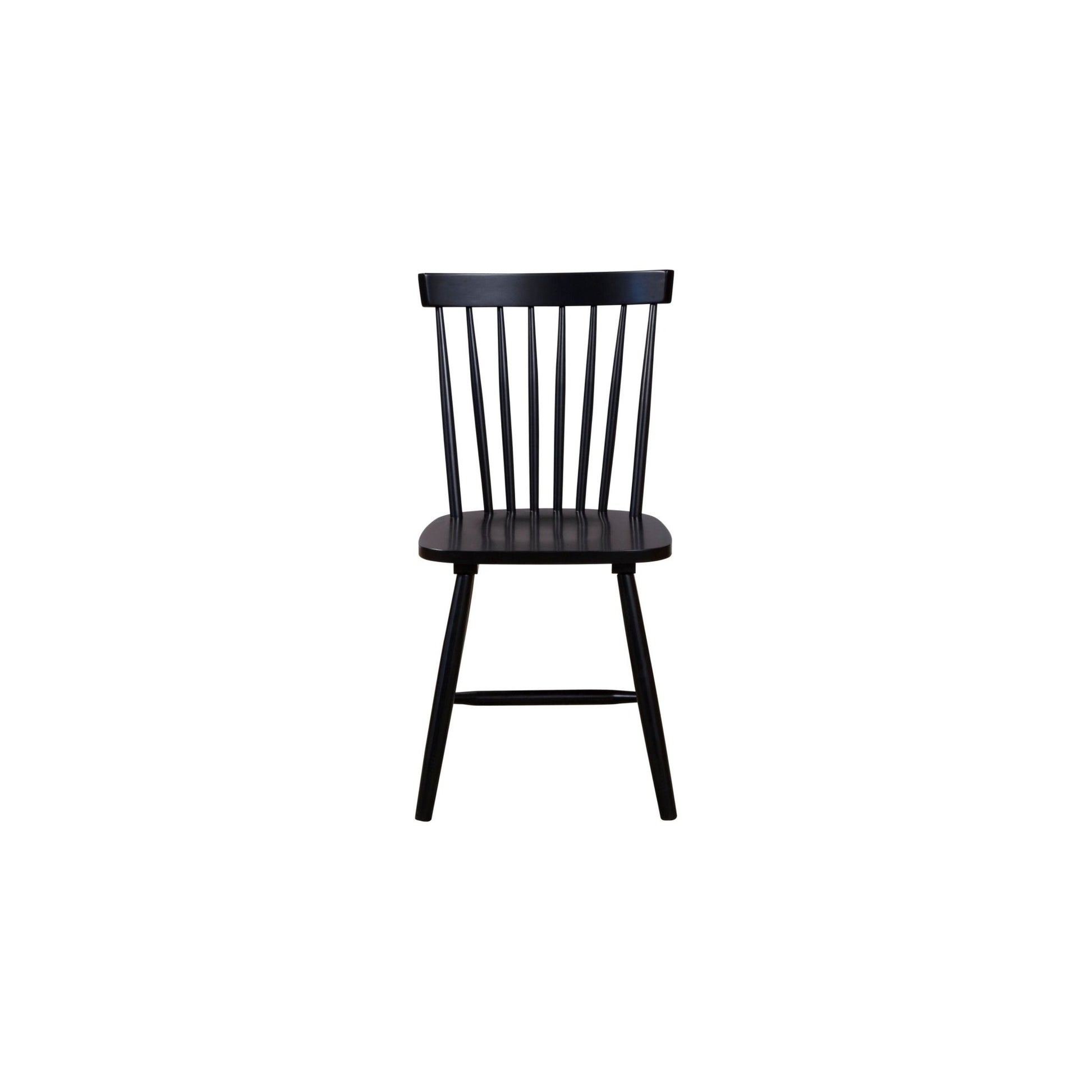 Lyra Set of 2 Windsor Chairs, Black - Alpine Furniture