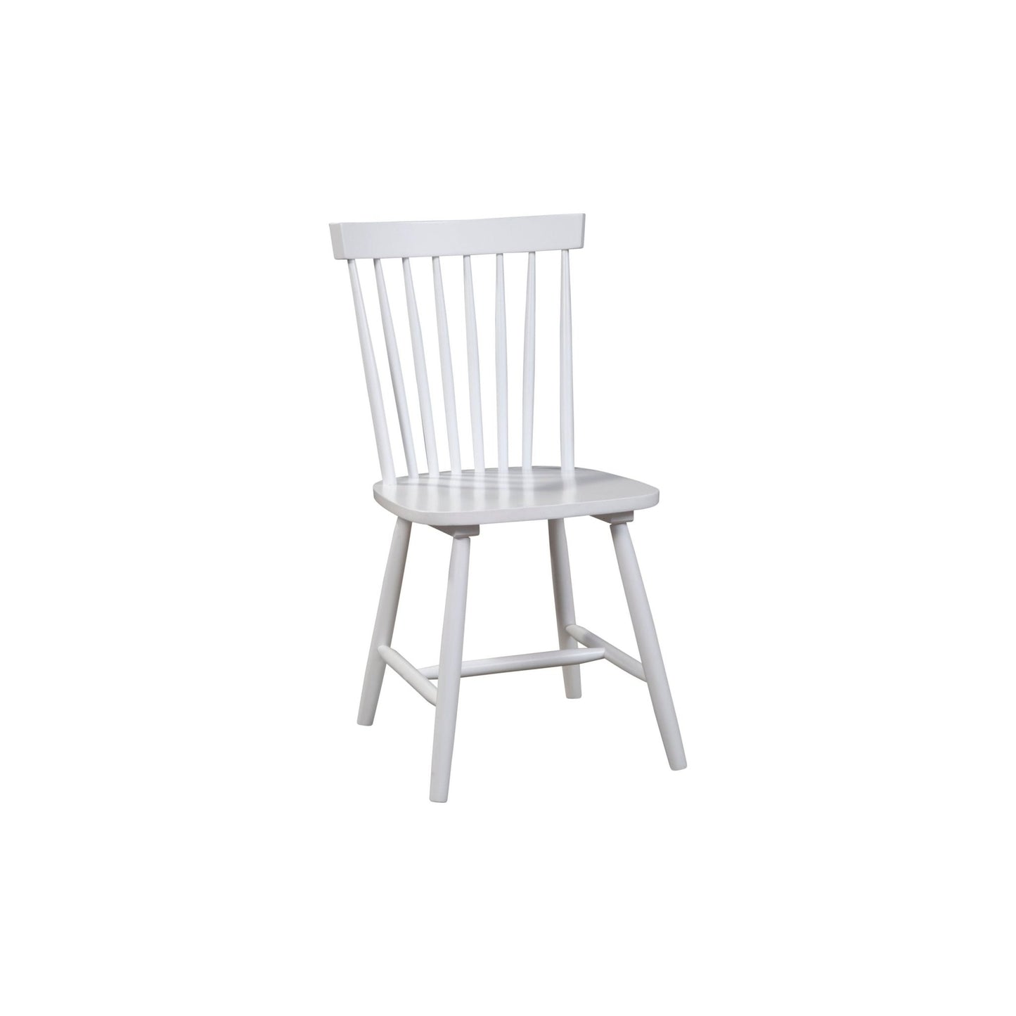 Lyra Set of 2 Windsor Chairs, White - Alpine Furniture