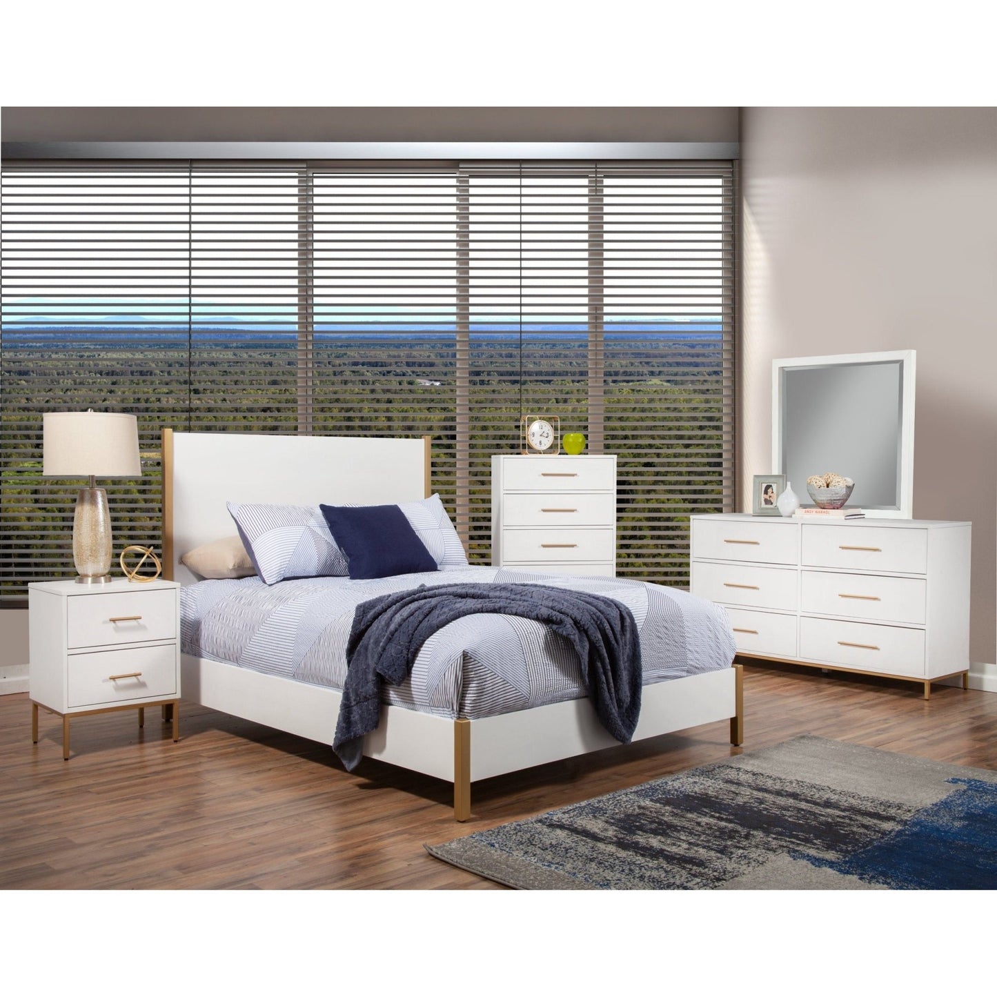 Madelyn Panel Bed - Alpine Furniture