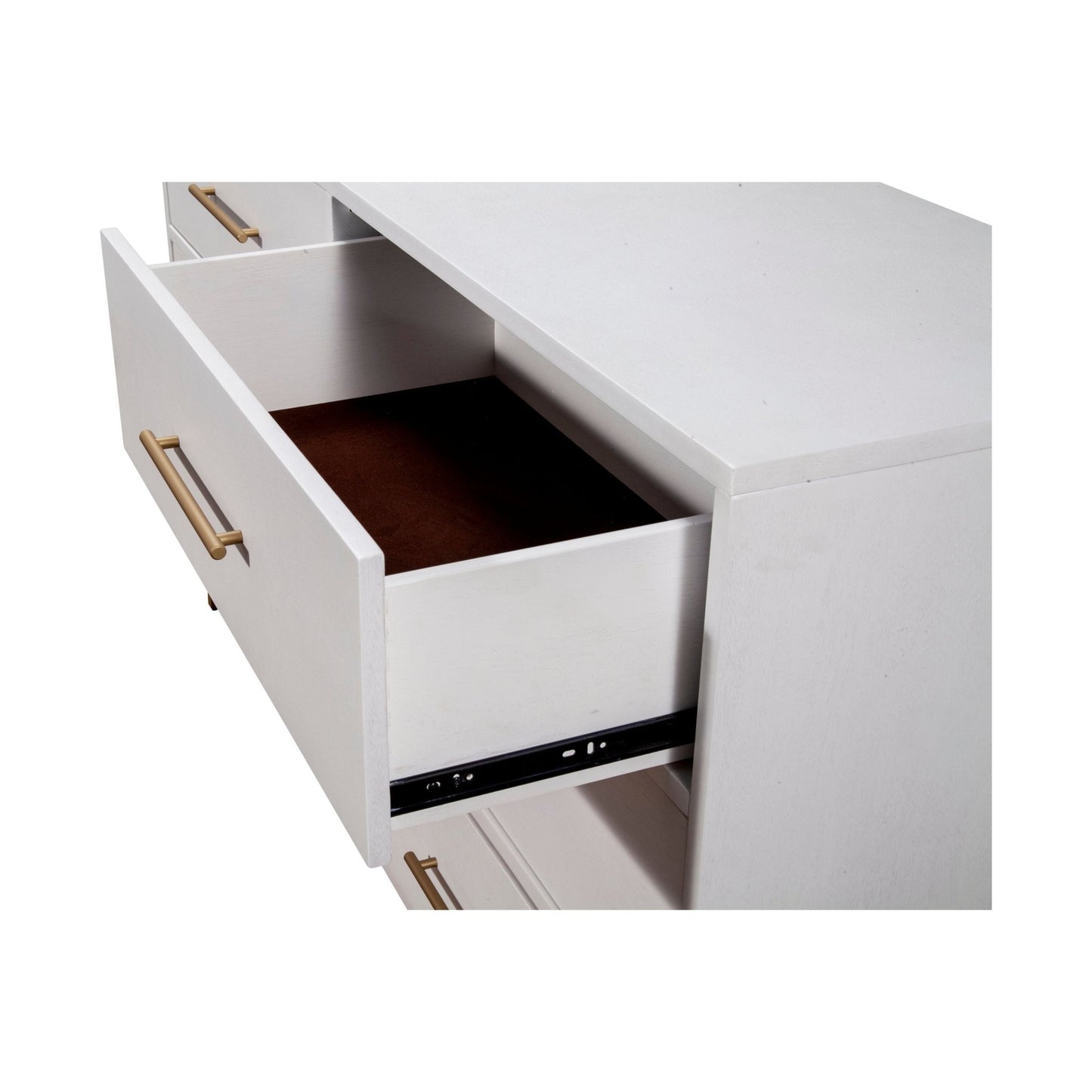 Madelyn Six Drawer Dresser, White - Alpine Furniture