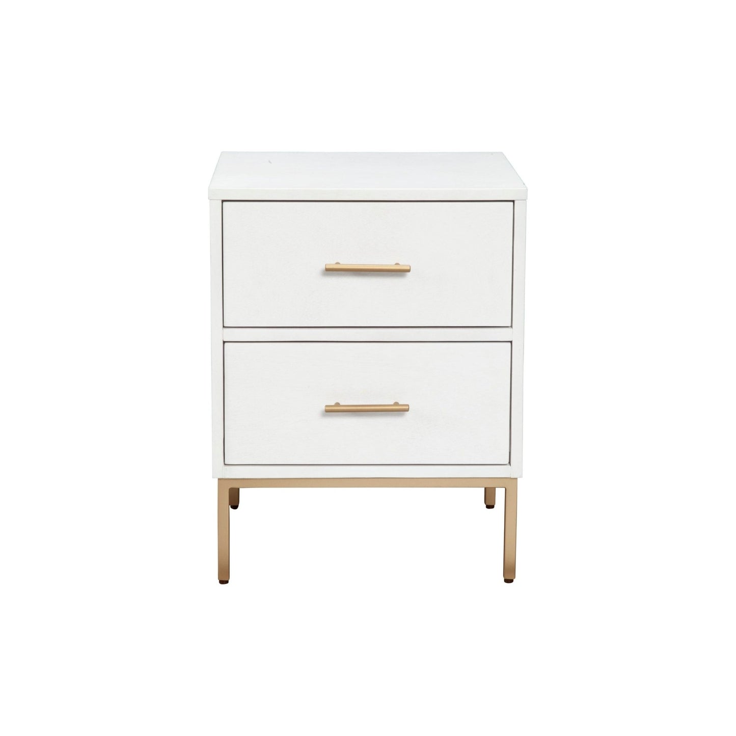 Madelyn Two Drawer Nightstand, White - Alpine Furniture