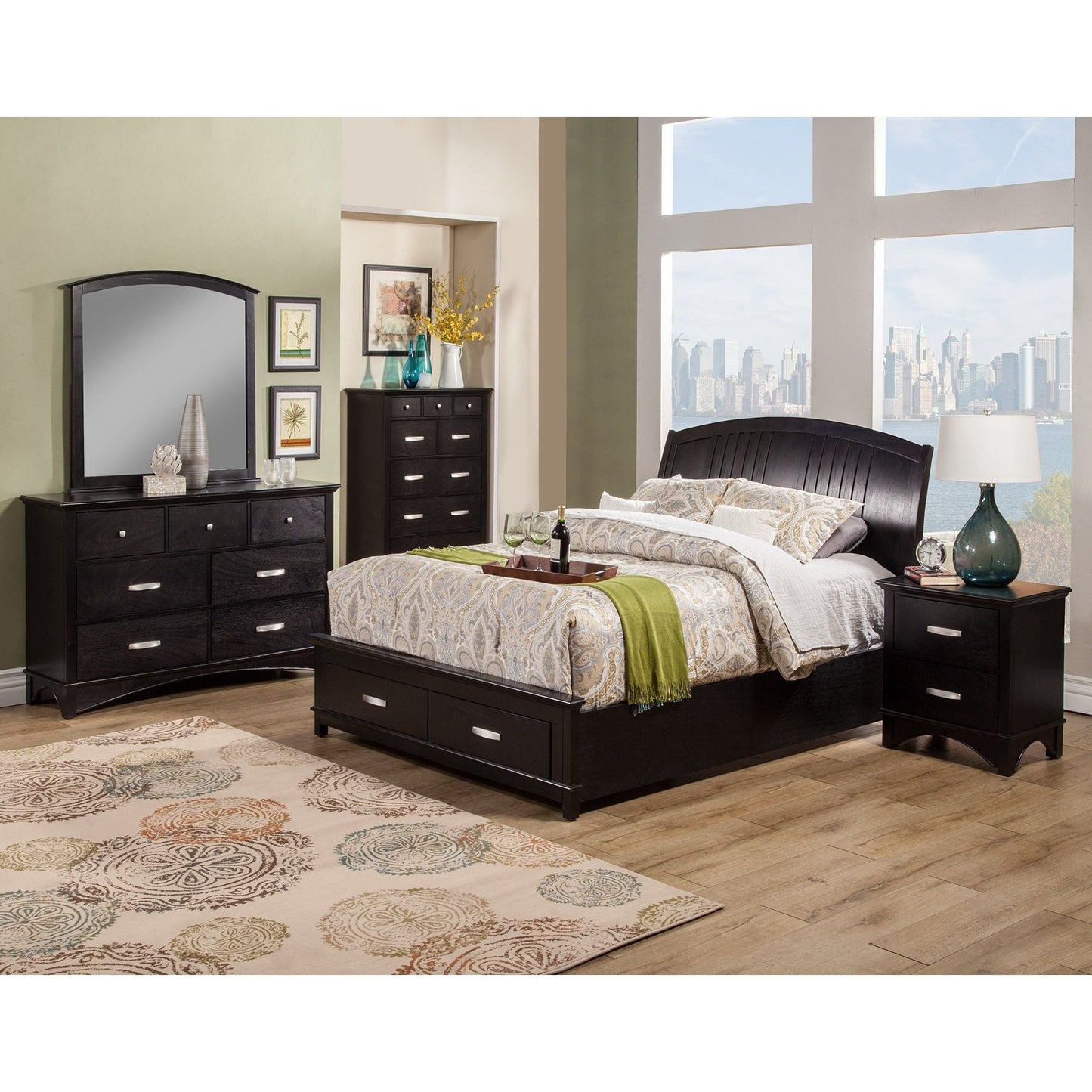 Madison Mirror, Dark Espresso - Alpine Furniture