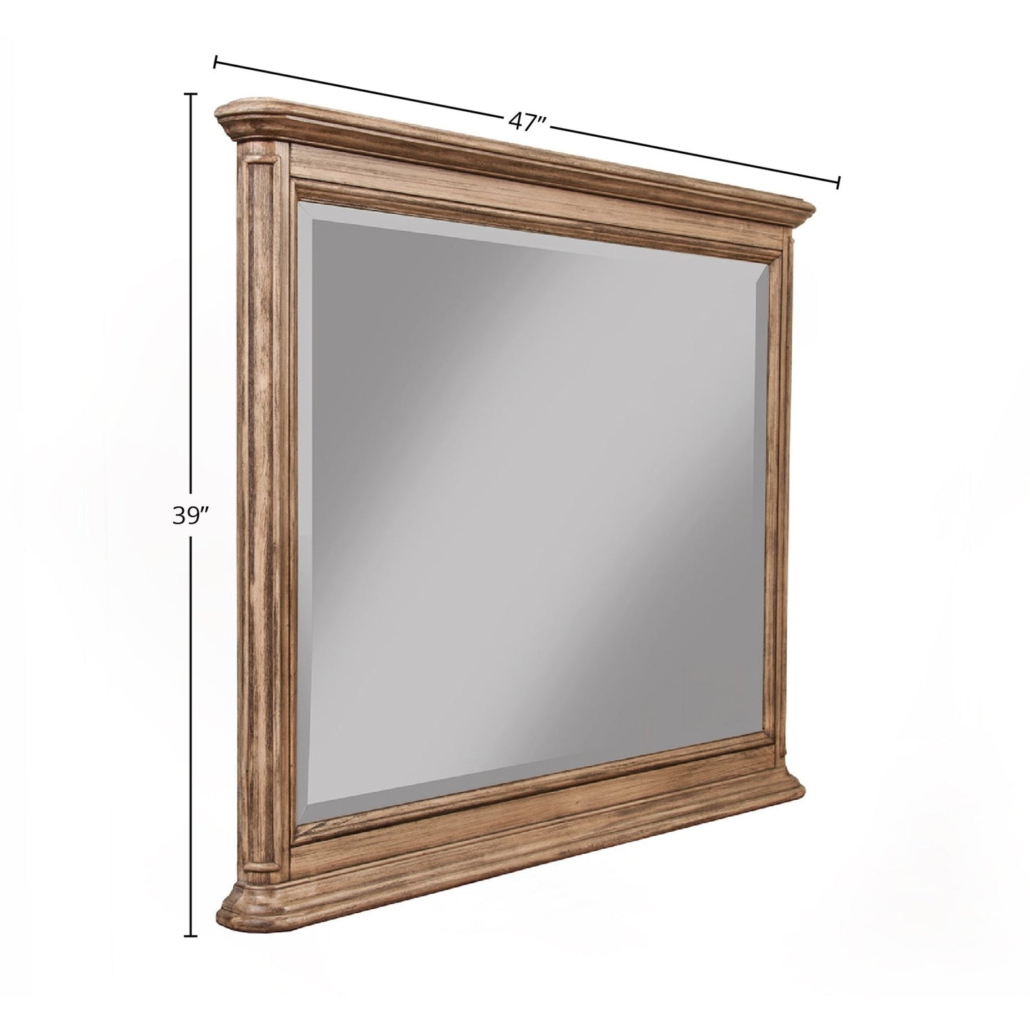 Melbourne Mirror, French Truffle - Alpine Furniture