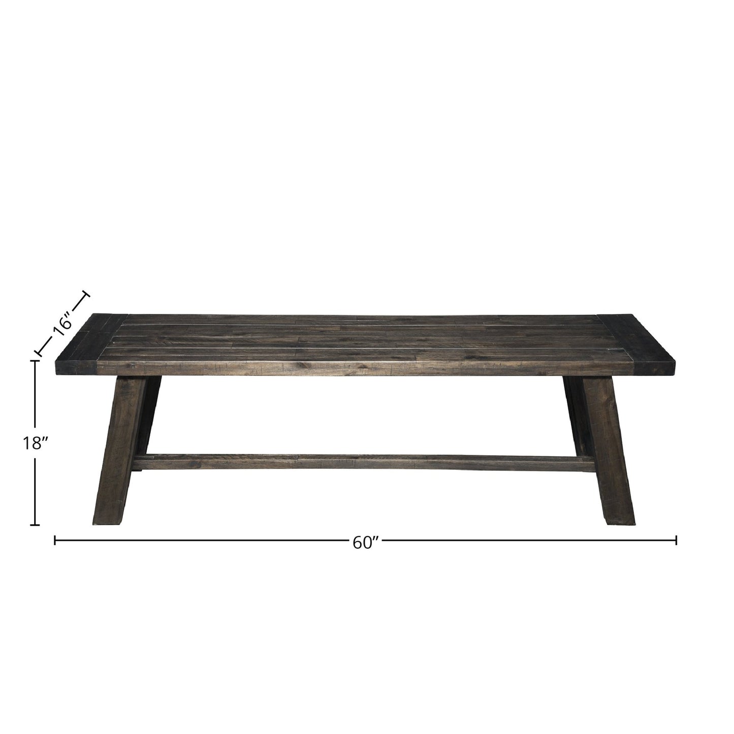 Newberry Bench, Salvaged Grey - Alpine Furniture