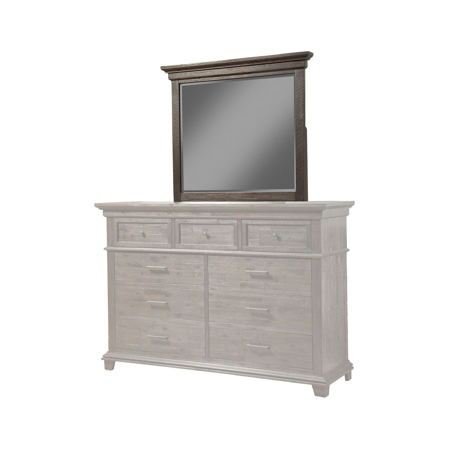 Newberry Mirror, Salvaged Grey - Alpine Furniture