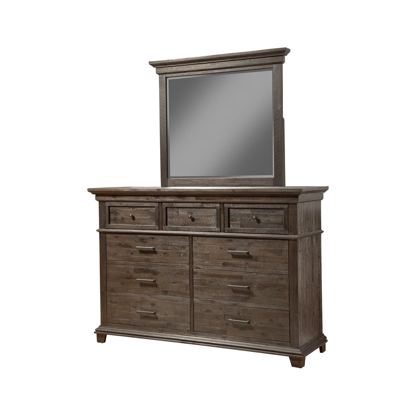 Newberry Mirror, Salvaged Grey - Alpine Furniture